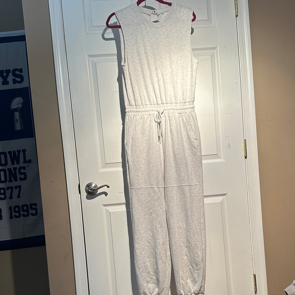 Sleeveless Sweatpants Romper